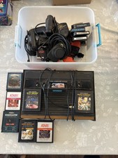 Atari 2600 Woodgrain Console With Joysticks 1...