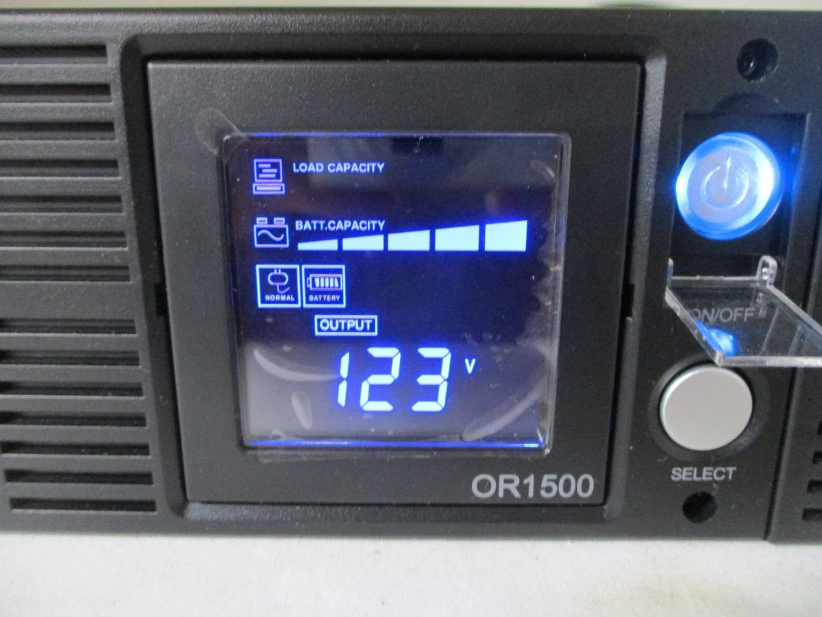 CyberPower OR1500LCDRT2U LCD UPS Battery Back Up System 1500VA/900W
