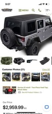 Jeep Wrangler Jk Unlimited Matte Black Hardtop