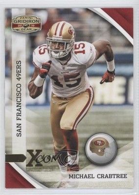 2010 Panini Gridiron Gear Gold X's 9/100 Michael Crabtree #127 0l1