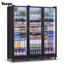 Yeego Drink Display Cooler Commercial Merchandiser Freestanding Store Fridge New
