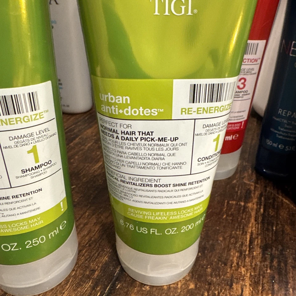 Champú 2 Bed Head Tigi Re-Energize 1 y acondicionador 1 - 8,45 - 6,76 oz Dúo Foto 3 de 4