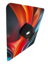 Abstract Wave Mouse Pad, Colorful Swirl Design