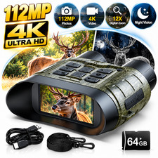 Night Vision Goggles,112MP 4K Night Vision Binoculars with 5000mAh for Darkness