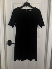 Tommy Bahama M Short-Sleeve Stretch Sheath Little Black Dress LBD