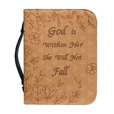 PU-Leder-Buchh&uuml;lle, Bibel-Schutzh&uuml;lle mit Griff, Kirchen-Bibeltasche