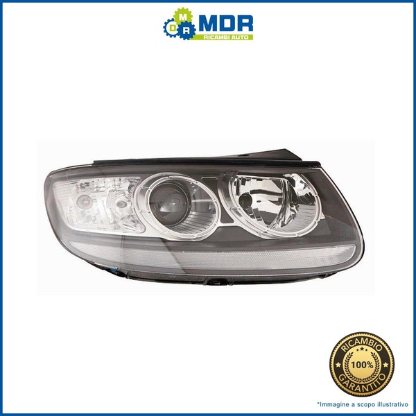 Scheinwerfer Vorne Recht Parabel Schwarz - Rechts - Hyundai Santafe 2010- > 2012-image
