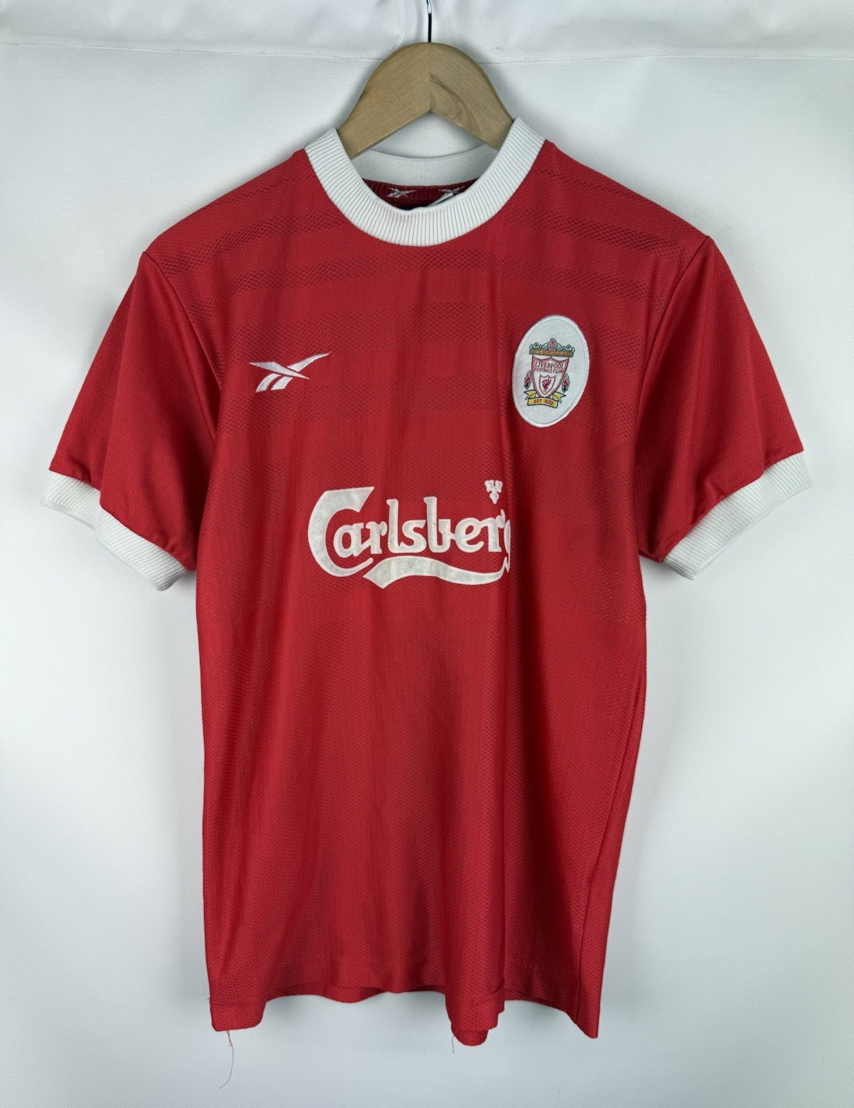 Reebok FC Liverpool Vintage 1998 / 2000 Home Soccer Jersey Shirt Size 34" / 36"