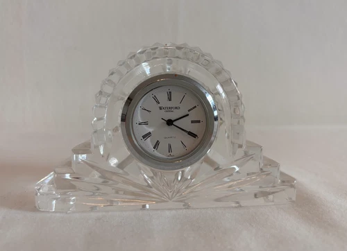 Vintage Waterford Crystal Desk Clock, 4"x2 1/2"