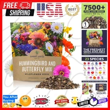 Wildflower Seeds Butterfly and Humming Bird Mix - Large 1 Ounce Packet 7,500+...