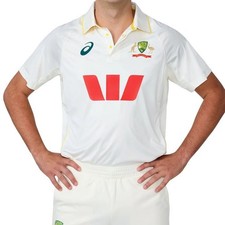 Australia Cricket Test Match Jersey 2025/26 White Men  s Shirt New Fan Edition
