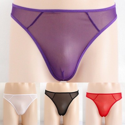 Dünner Netz transparenter durchsichtiger G String Tanga Unterwäsche für Männ