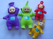 Vintage Teletubbies Plush Toy Set 4 figures - Retro, Vintage, Talking
