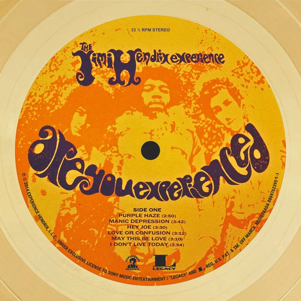 The Jimi Hendrix - Are You Experienced / LP Gold 12 in./ Souvenir in black frame - Image 2 of 4