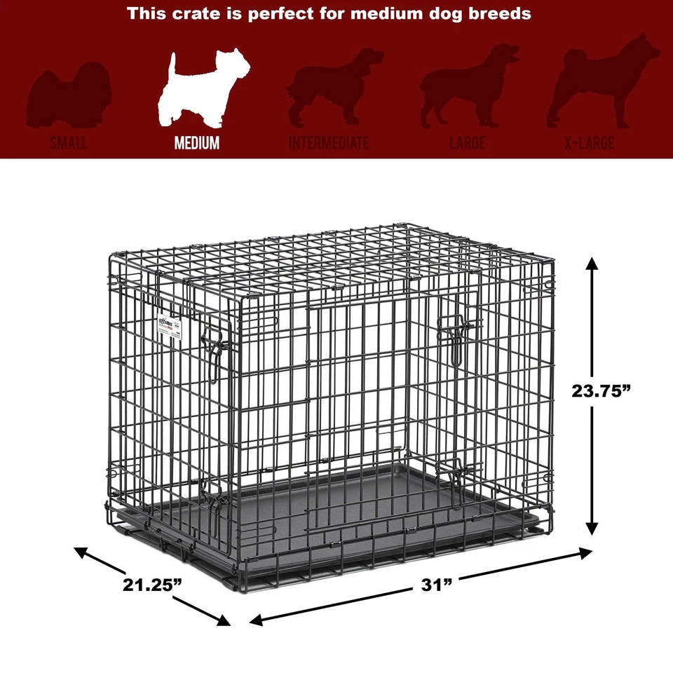 Midwest Ultima Pro Heavy Duty Dog Crate For Medium Breeds 31X21x23 Inches - Image 3 of 4
