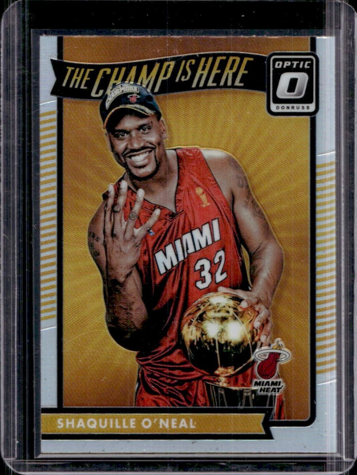 2016-17 Donruss Optic Shaquille O'Neal The Champ is Here Holo #6 Heat