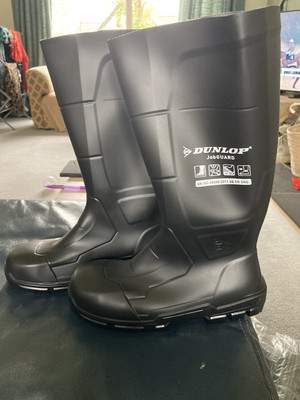 Dunlop Job guard Work Safety Wellington With Steel Toe Cap Size