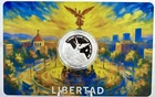 2026 Mexico Libertad Tribute Round 3 Gram .999 Silver Proof Art Medal in Card