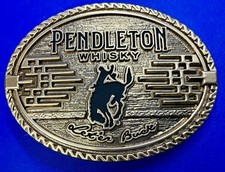 2026 Pendleton Whiskey Let'er Buck Rodeo Cowboy Montana Silversmiths Belt Buckle
