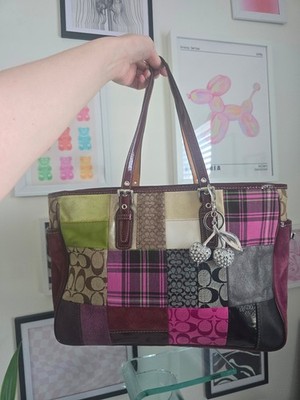 Authentic Coach Rare Vintage Patchwork Tote 1437