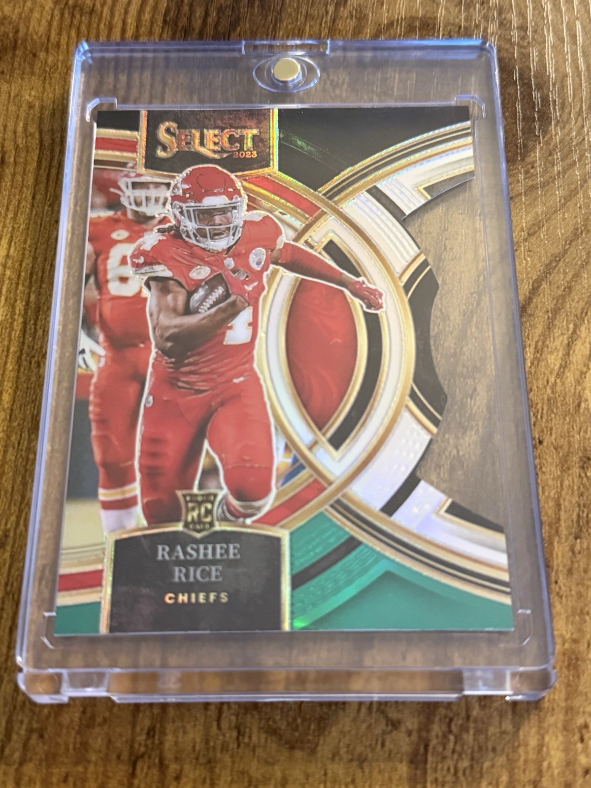 2023 Panini Select - Premier Level Rashee Rice Black & Green Prizm Die-Cut (RC)