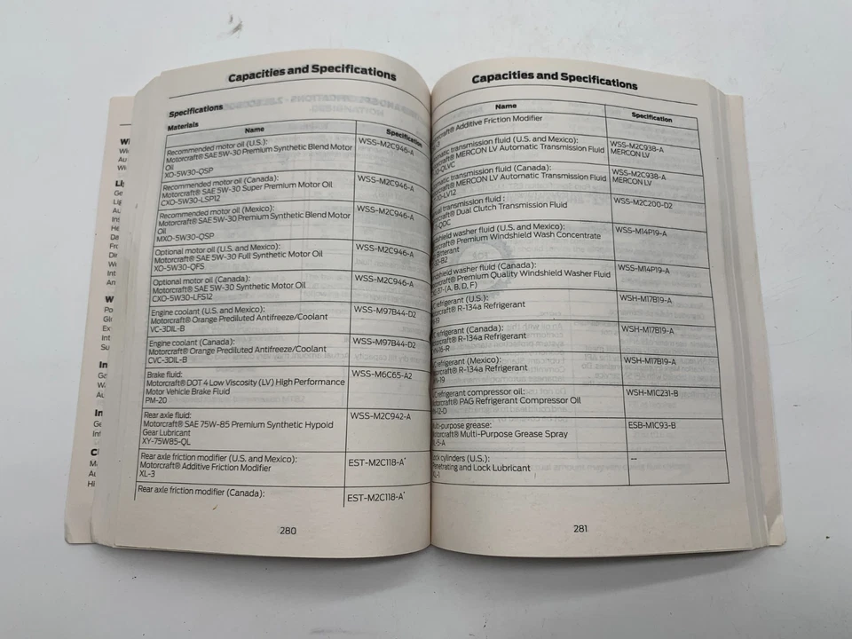 Ford Mustang 2017 conjunto manual del propietario con estuche OEM B03B23020 Foto 4 de 4