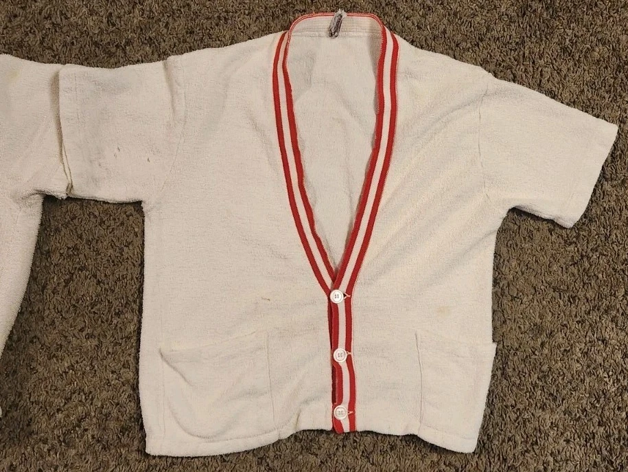 CAMISA DE PLAYA VINTAGE BRENT MARTEX TELA FELPA AÑOS 50 60 PEQUEÑO LOTE 2 Foto 2 de 4