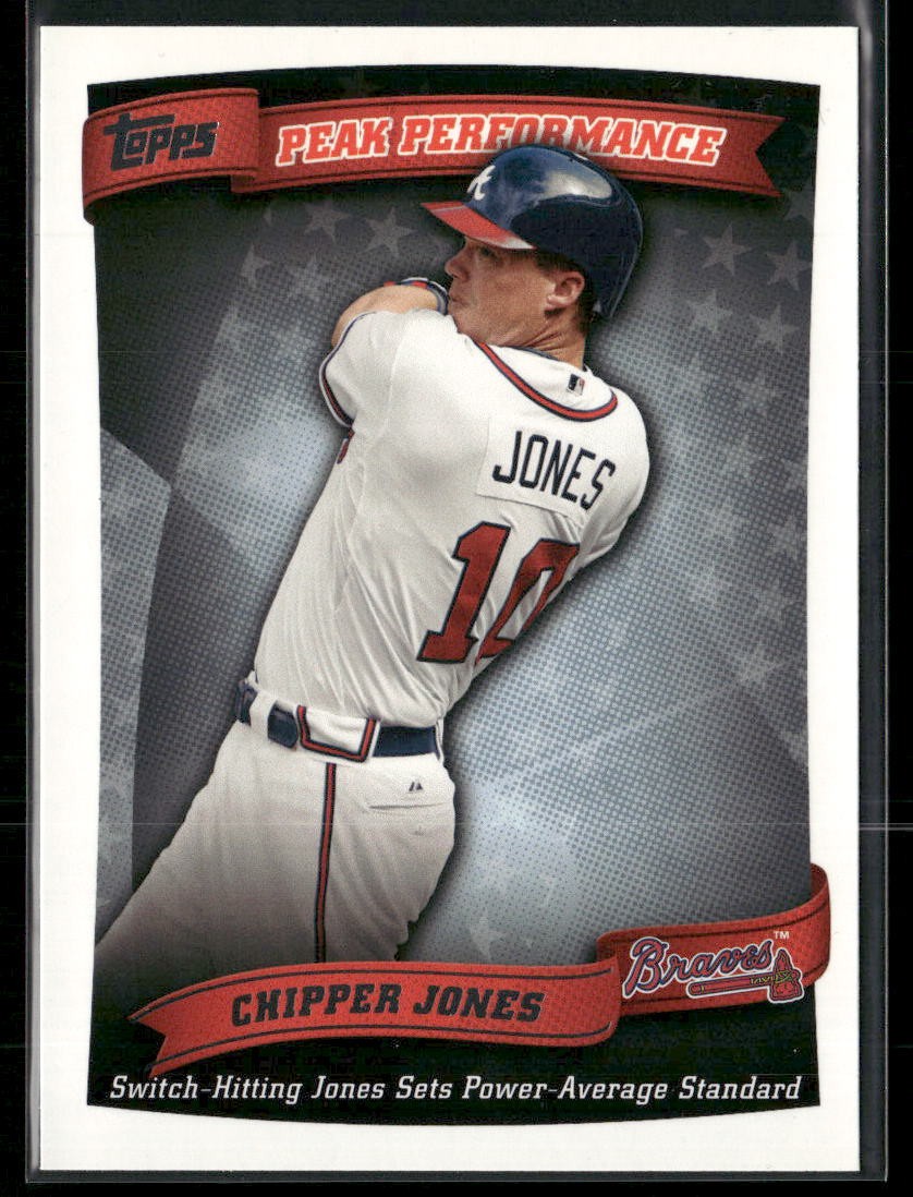 Chipper Jones 2010 Topps Peak Performance #PP-39 Atlanta Braves
