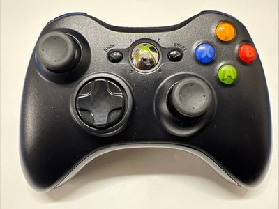 Authentic Microsoft Xbox 360 Black  Wireless Oficial  Controller Fully Tested