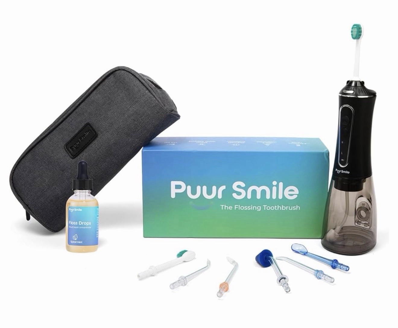 Puur Smile The Flossing Toothbrush Sealed Box Dental Care Water Flosser New Seal