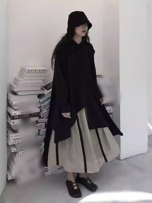 Japanese women's irregular loose street style dress fashion | eBay