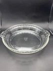 Vintage PYREX #229 CLEAR Crimp Edge Glass Deep Pie Dish Round 10 x 2 Inch