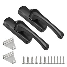 2Pcs 88 x 25mm Sliding Window Sash Locks Cam Action Sash Locks, Black