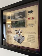 Framed NES Controller Disassembled Art:Nintendo Entertainment System Decor