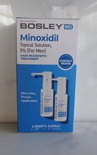 BOSLEY MD Minoxidil 5 Topical solution For Men - HAIR REGROWTH TREATMENT 60ml