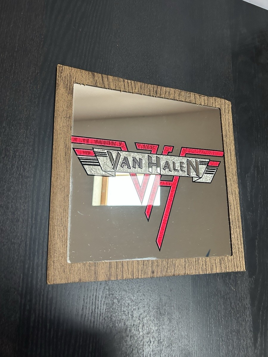 Van Halen 1980s Carnival Mirror 12.5x12.5 VTG Rock Band Mirror