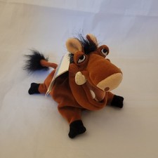 Disney Store Lion King Mini Beanie Bean Bag Plush Toy - Pumbaa 8" With Tags
