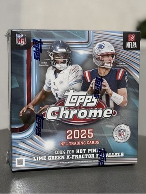 2025 Topps Chrome NFL Football Mega Box Factory Sealed Hot Pink X-Fractors
