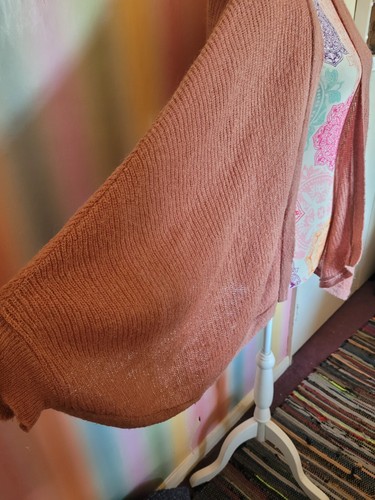 Topshop Mohair Blend Wool Cardigan Knit 14 wrap shawl - Picture 4 of 4