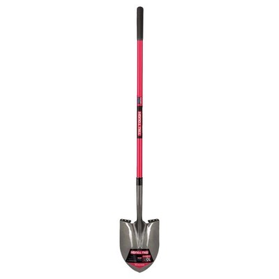 Truper Tru-Tough 56.75 in. Steel Round Digging Shovel Fiberglass Handle 6PK