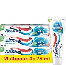 Image of Aquafresh Toothpaste Triple Protection Fresh & Minty, 3 in 1 Protection, Pack o