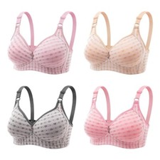 Push Up Bras,Flower None Steel Rings Bras Full Coverage Everyday Sports Bras