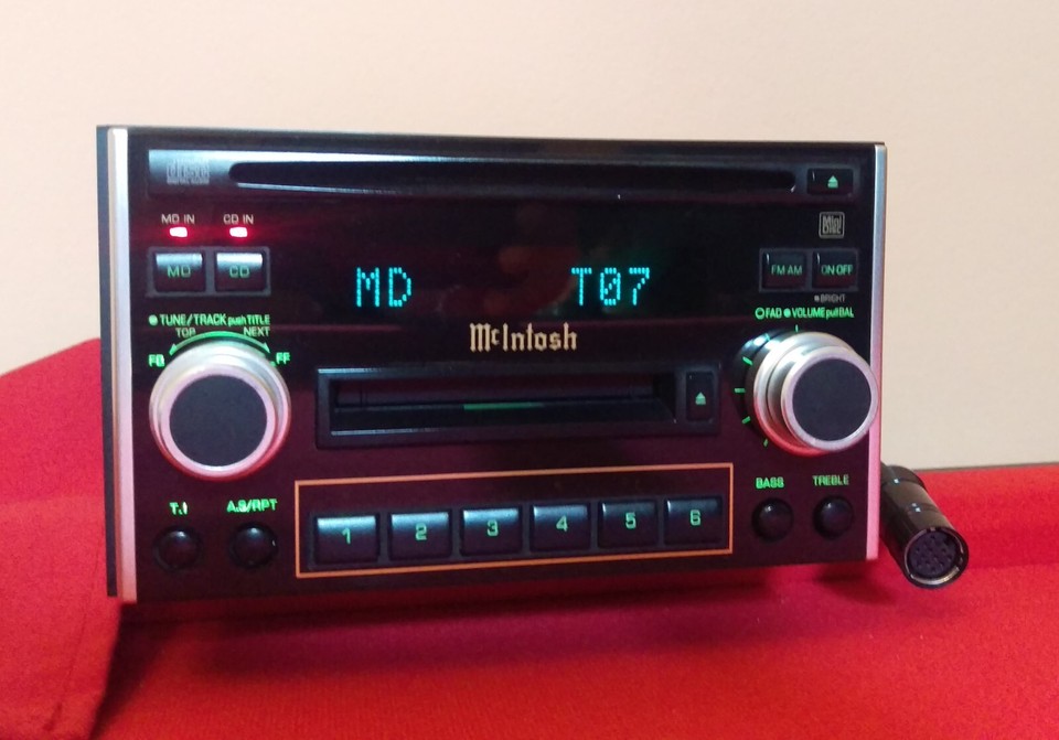 McIntosh 💿 CAR AUDIO DOUBLE DIN STEREO CD MD (MiniDisc) PLAYER 2DIN