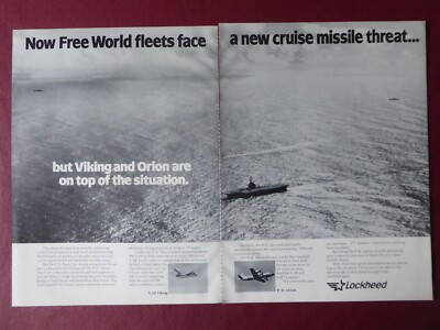 9/1982 PUB LOCKHEED ASW S-3A VIKING P-3C ORION US NAVY FLEET CARRIER MISSILE AD