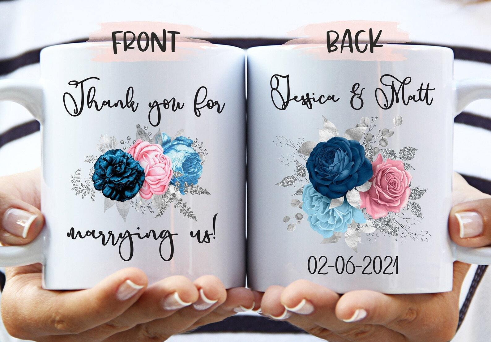 Wedding Officiant Thank You Gift Mug for Marrying Us