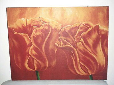 Gemälde Gemälde Tulpe Acryl 52x38,5