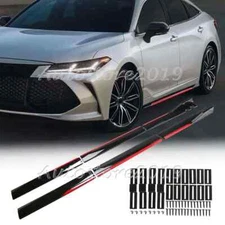 For Toyota for Avalon 2019-2022 Gloss Extension Side Skirt Rocker Panel Lip