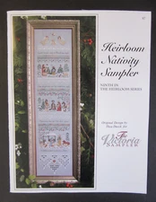 The Victoria Sampler HEIRLOOM NATIVITY SAMPLER #87 Accessory Packs (2) lot