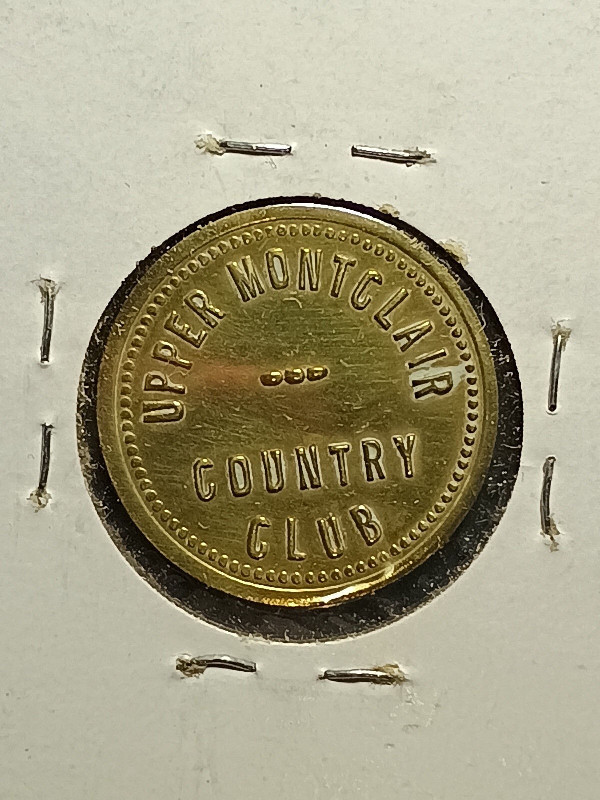 CLIFTON, NEW JERSEY Upper Montclair Country Club Parking Token 3165a eBay