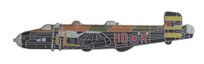 Handley Page Halifax Bomber Royal Air Force RAF Pin Anstecker